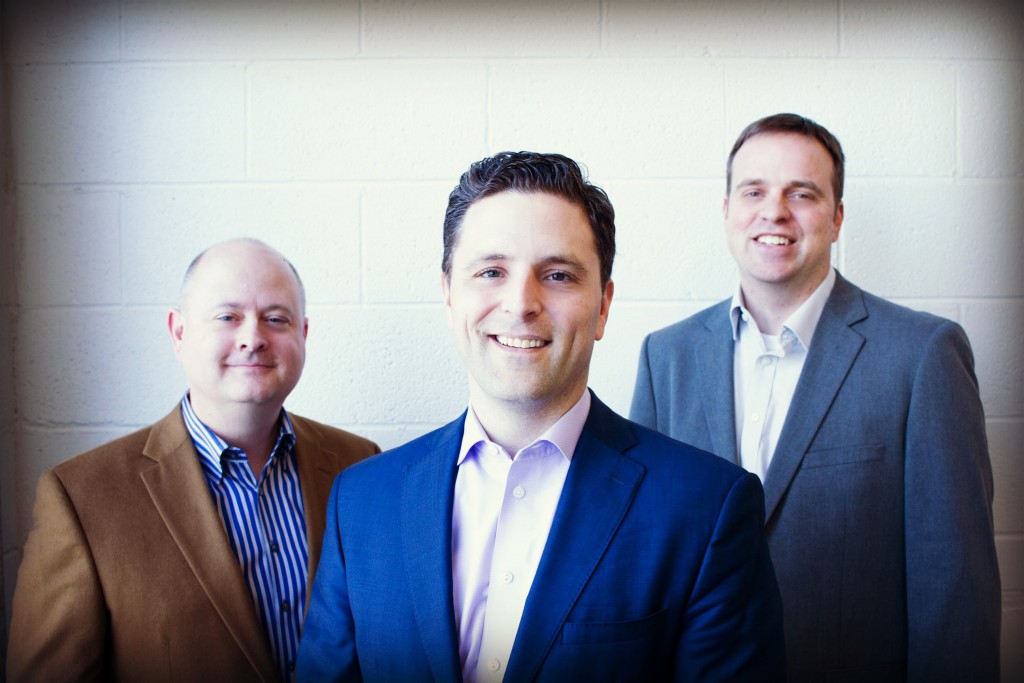 Left to right: PayIt co-founders Mike Plunkett, John Thomson and Ryan Townsend