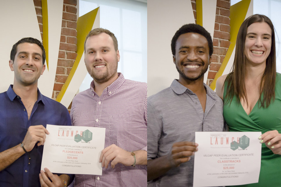 The Lean Lab fellows PledgeCents, Class Tracks win $25K