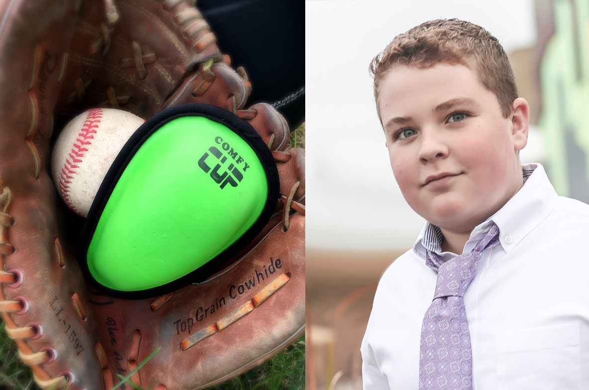 Preteen inventor’s kid-friendly Comfy Cup athletic gear ready to leave the dugout, family says