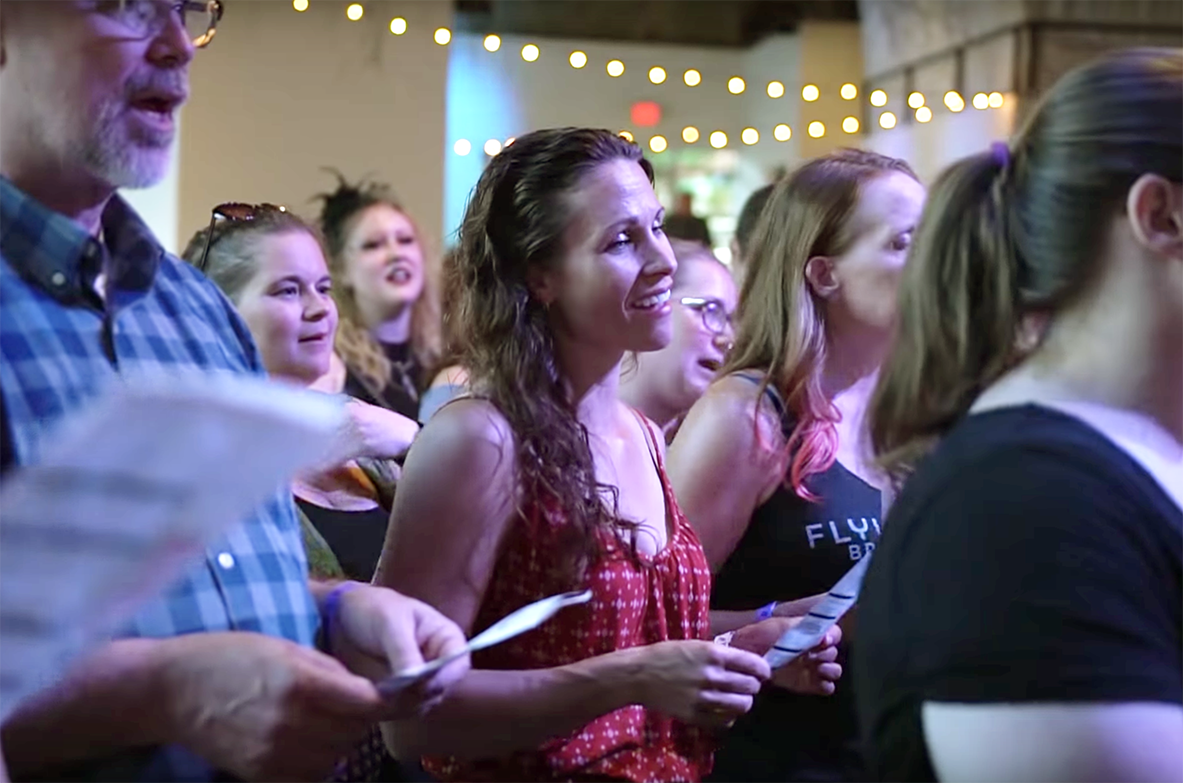 Watch: Choir Bar debuts ‘One Day’ video from its first reverse karaoke singalong event