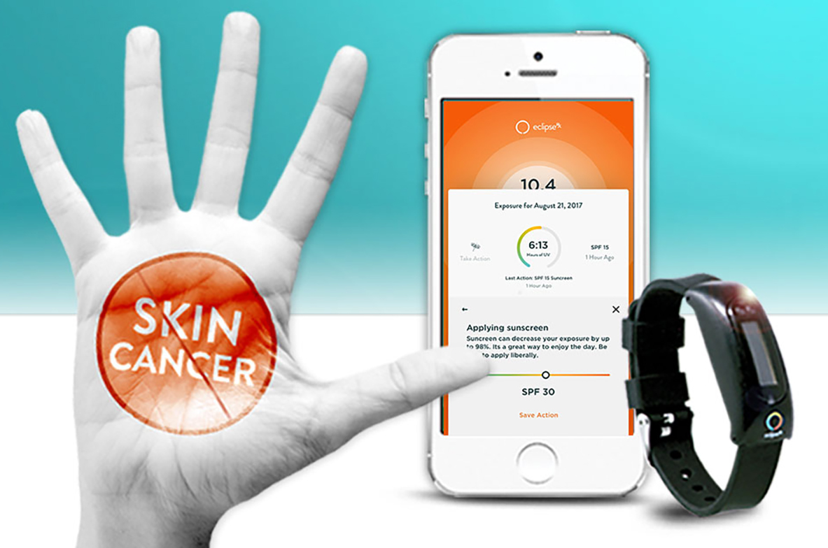 Solar-powered wearable Eclipse Rx puts sundown on skin cancer exposure