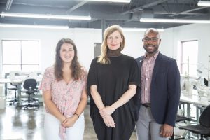 Rightfully Sewn's Rose Azorsky, Jennifer Lapka, and Godfrey Riddle