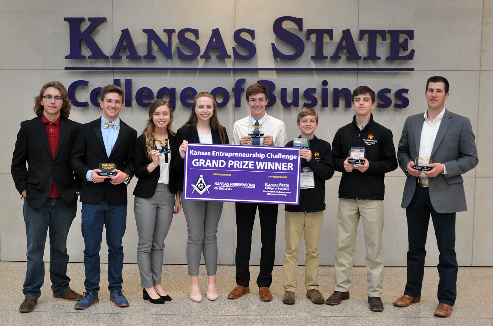 Hyped from high school: Blue Valley teens among startup cash winners at K-State challenge