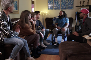 Wesley Hamilton, Disabled But Not Really, with the cast of "Queer Eye"; image courtesy of Netflix