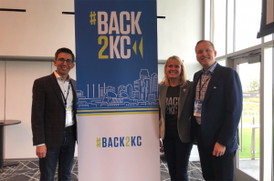 Thomas Sanchez, Social Driver; Darcy Howe, Back2KC; and Anthony Shop, Social Driver