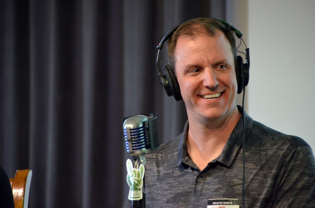 Matt DeCoursey, Startup Hustle's live podcast at Startland's Innovation Exchange