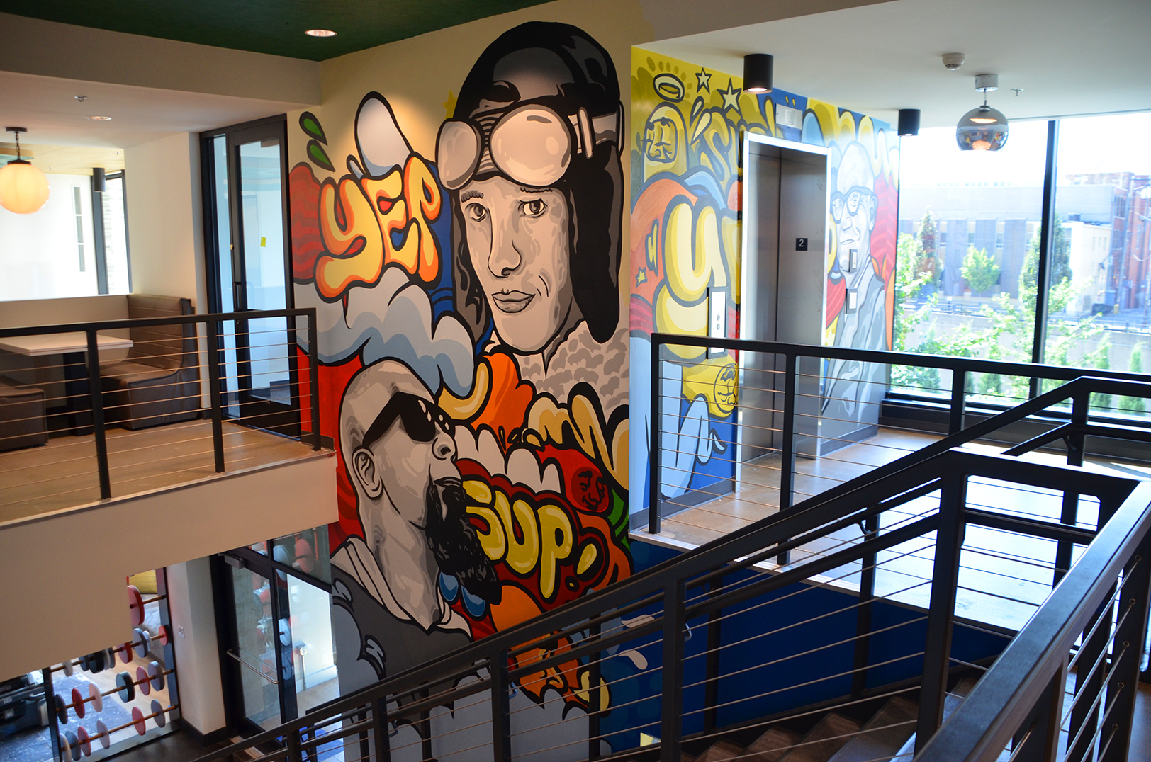 JT Daniels’ murals infuse sparks of Kansas City into new downtown collaborative workspace