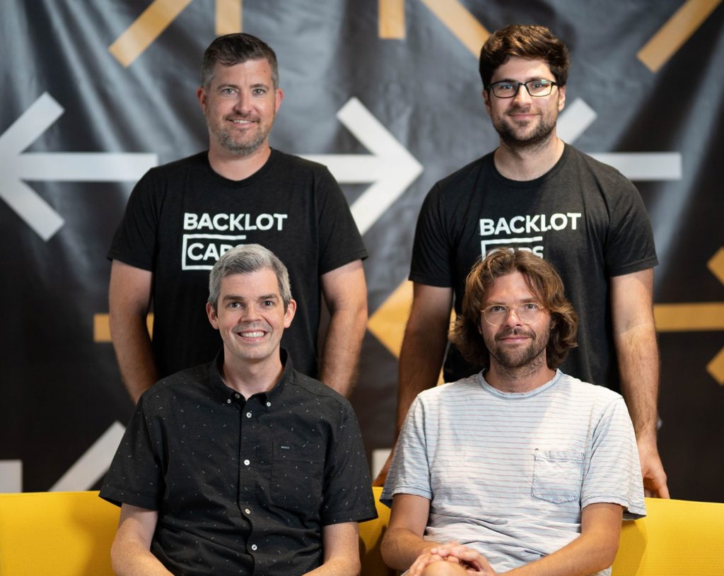 BacklotCars co-founders: Josh Parsons, Fabricio Solanes, Justin Davis, and Ryan Davis