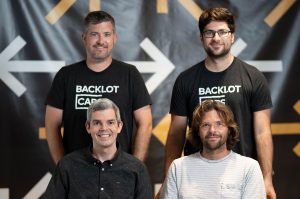 BacklotCars co-founders: Josh Parsons, Fabricio Solanes, Justin Davis and Ryan Davis