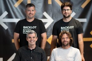 BacklotCars co-founders: Josh Parsons, Fabricio Solanes, Justin Davis, and Ryan Davis