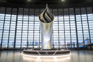Al Davis Memorial Torch, photo courtesy of Dimensional Innovations
