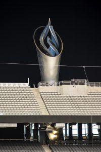 Al Davis Memorial Torch, photo courtesy of Dimensional Innovations