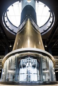 Al Davis Memorial Torch, photo courtesy of Dimensional Innovations