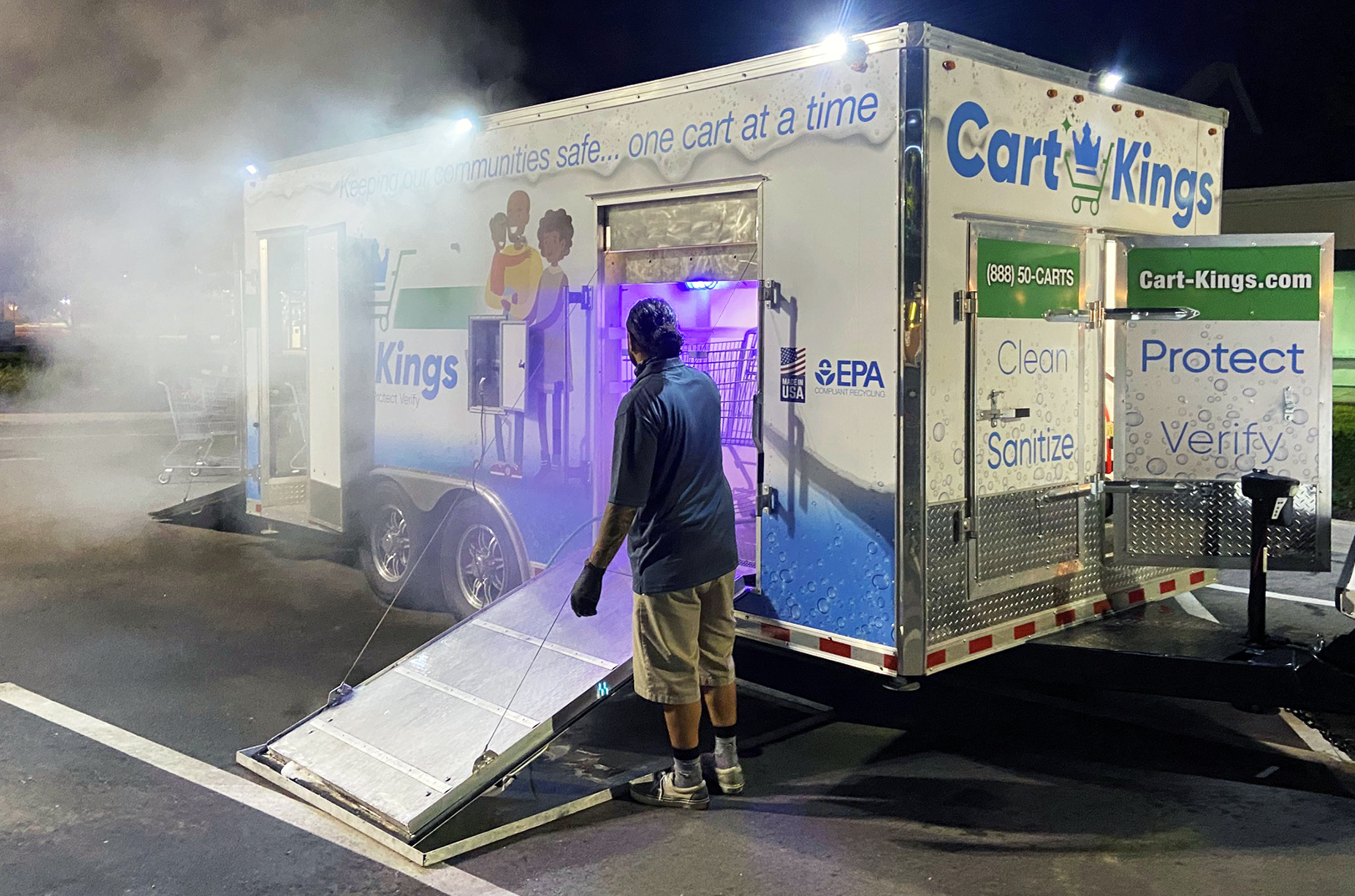 Safe and sanitized: Cart Kings corral COVID threat with three dads’ protective solution