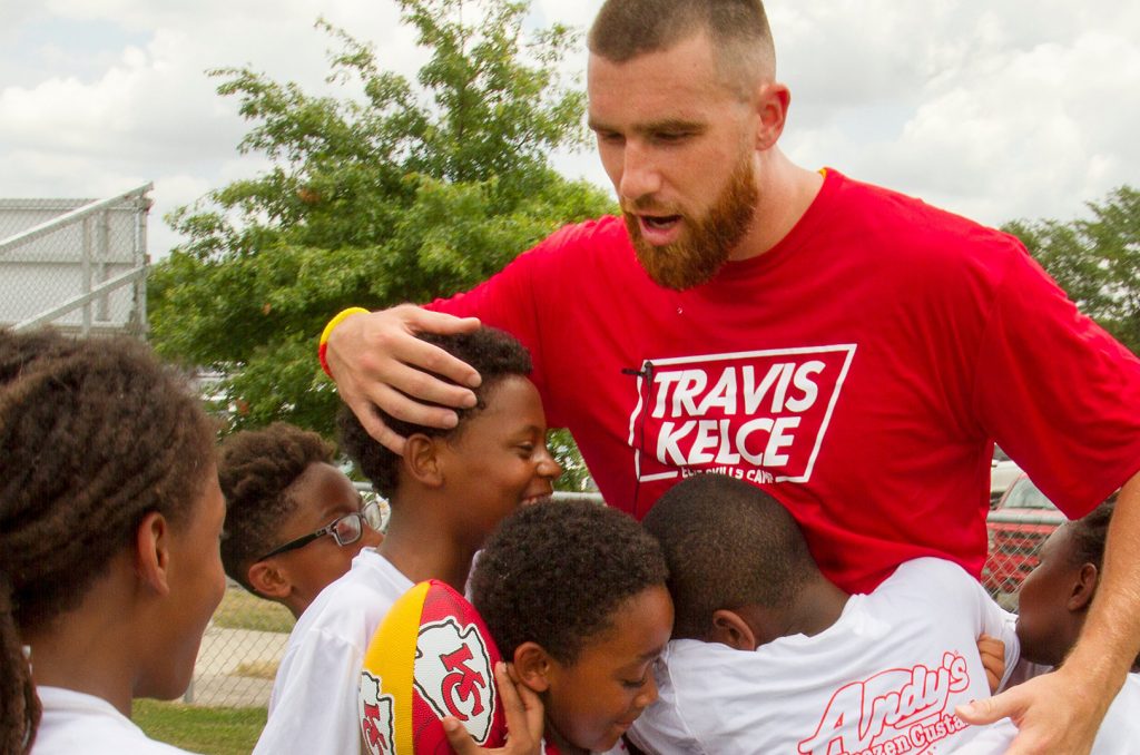 Travis Kelce, Kansas City Chiefs; photo courtesy of Operation Breakthrough