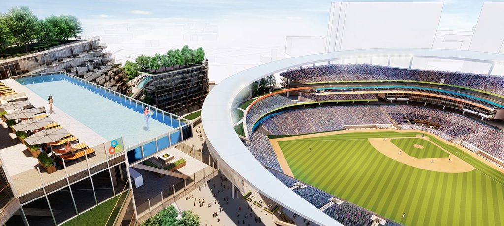 Downtown Royals ballpark design by Pendulum Studio