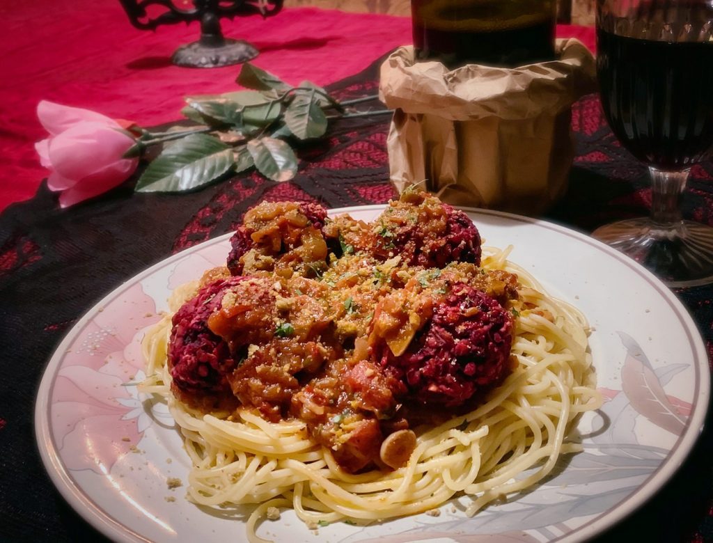 Spaghetti and beet-balls, Cauldron Collective 