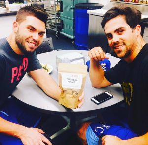 Royals' Eric Hosmer and Whit Merrifield with simplyFUEL balls