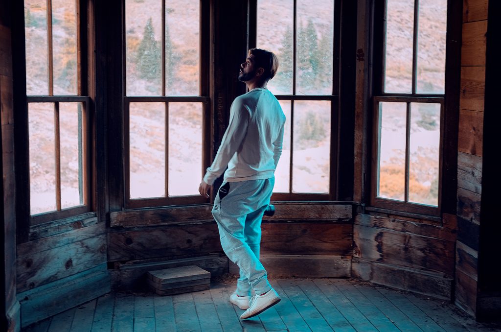 Dimarco Barea exploring the Animas Fork ghost town in Colorado