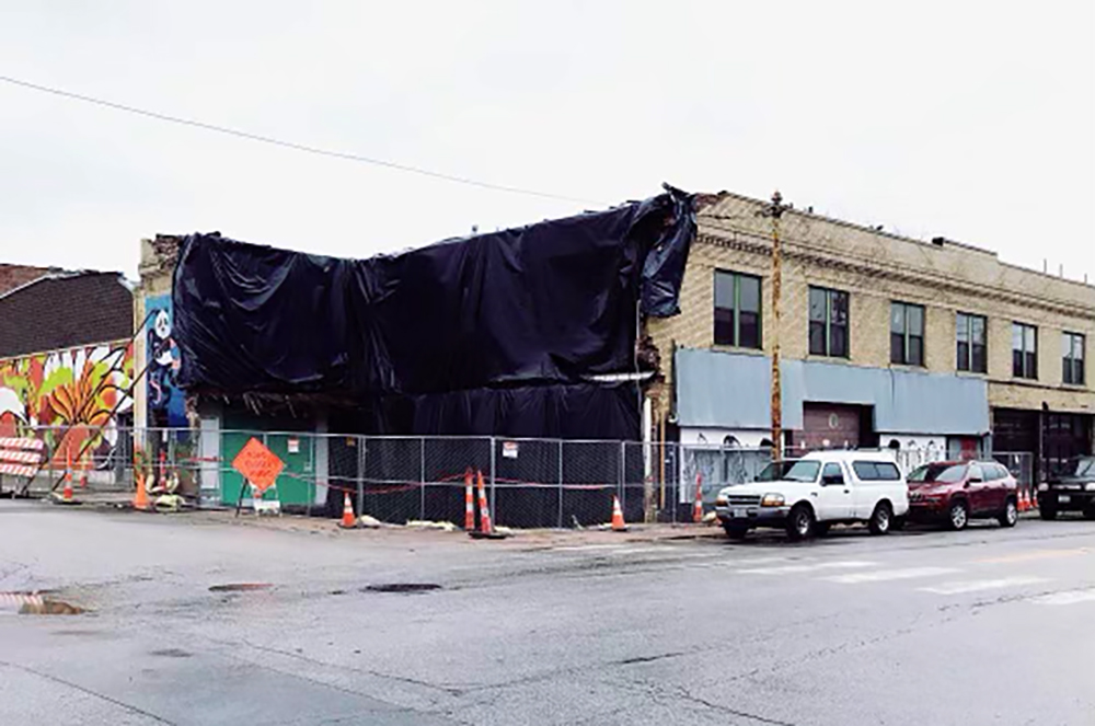 Crossroads building collapse at 18th and Locust, 2018