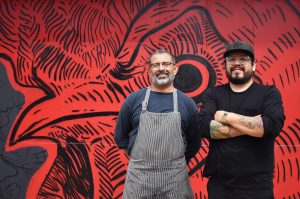 Father-son restaurant partners Carlos Mortera and Carlos Mortera, Poio