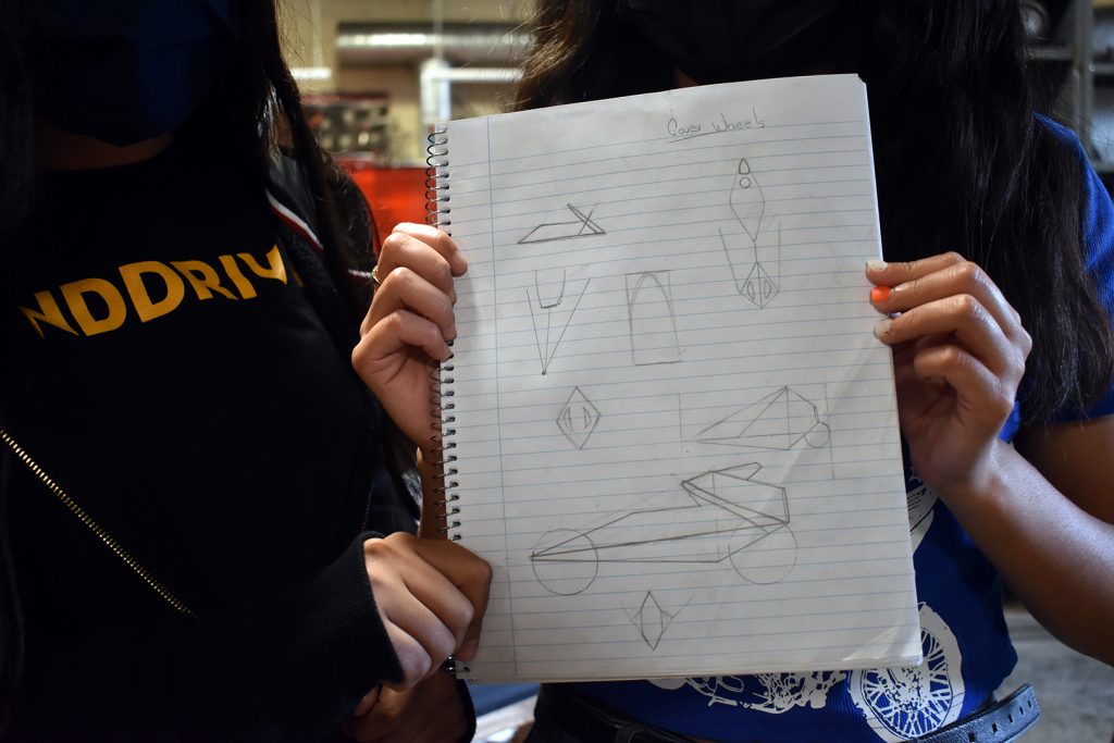 Plans for Adriana Figueroa and Vanessa Bello&#039;s car at Minddrive