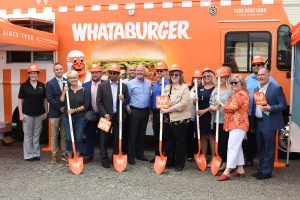 Whataburger and Blue Springs Chamber of Commerce officials
