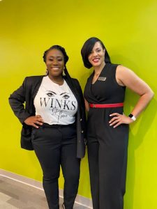 Kira Cheree, Entrepreneur Business Basics (EBB), with a recent pitch winner in Manhattan