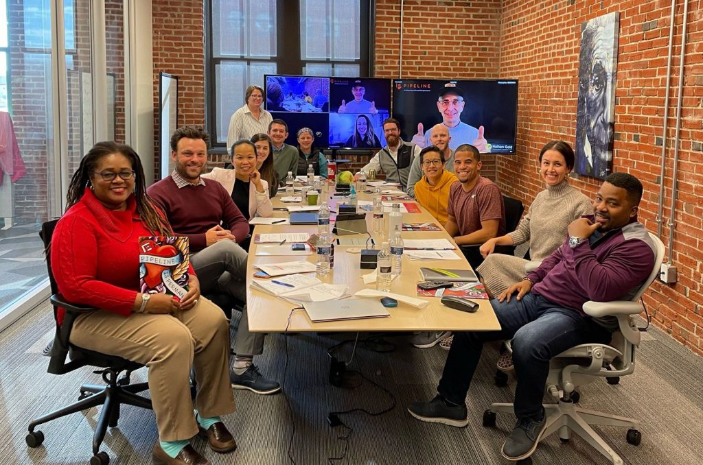 2021 Pipeline fellows during the program's recent St. Louis module