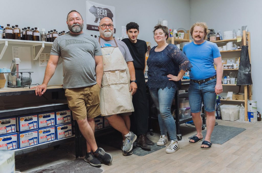 Bear Soap Co. team; photo by Barrett Emke