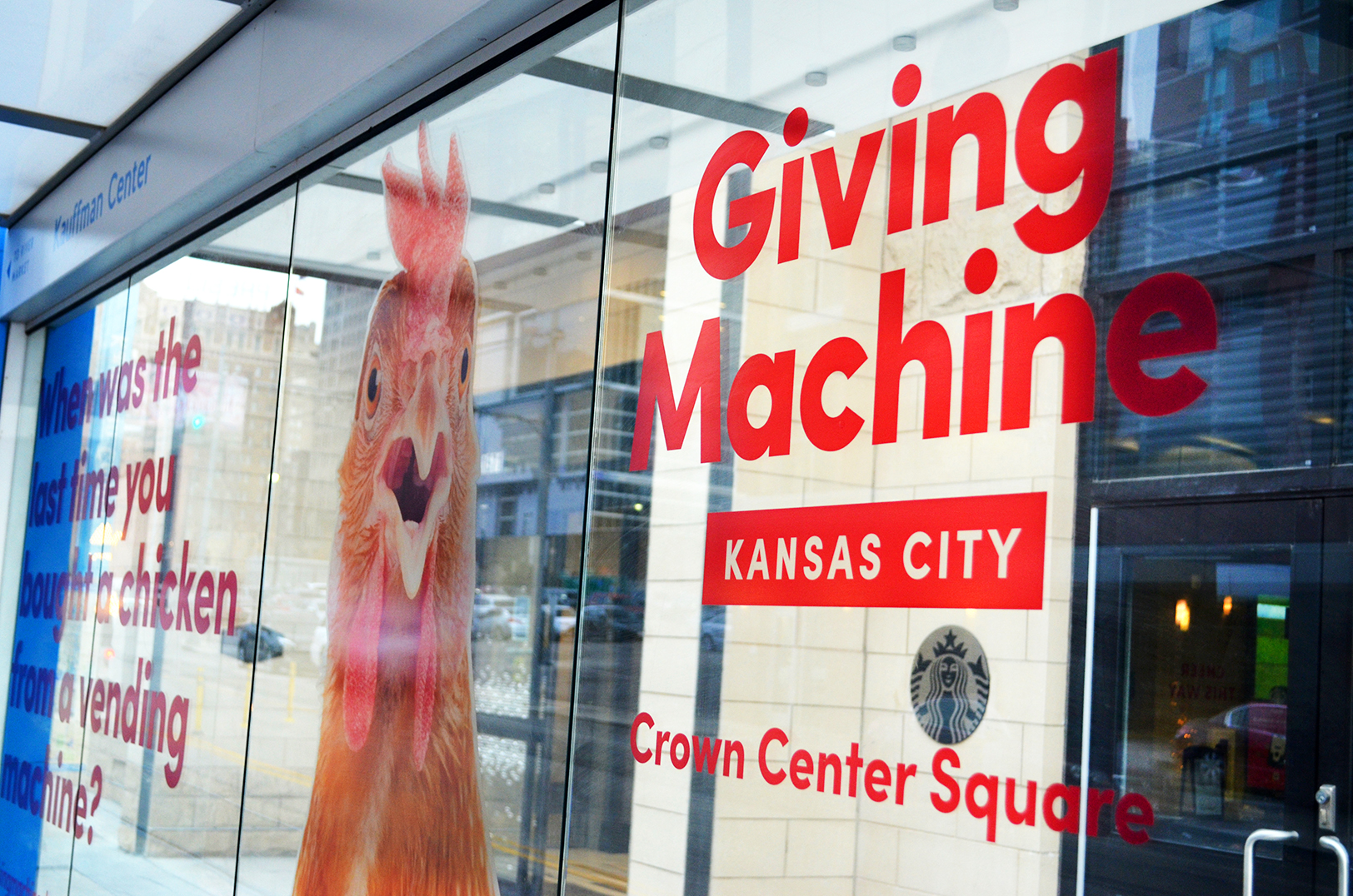 A service you never knew you needed: Buying chickens from a vending machine at the Mayor’s Christmas Tree