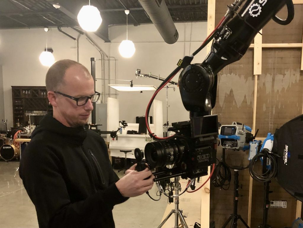 The acquisition of a Sisu C20 robotic camera arm has allowed 8183 Productions to offer photo services rivaling the coasts; photo courtesy of CityScene KC