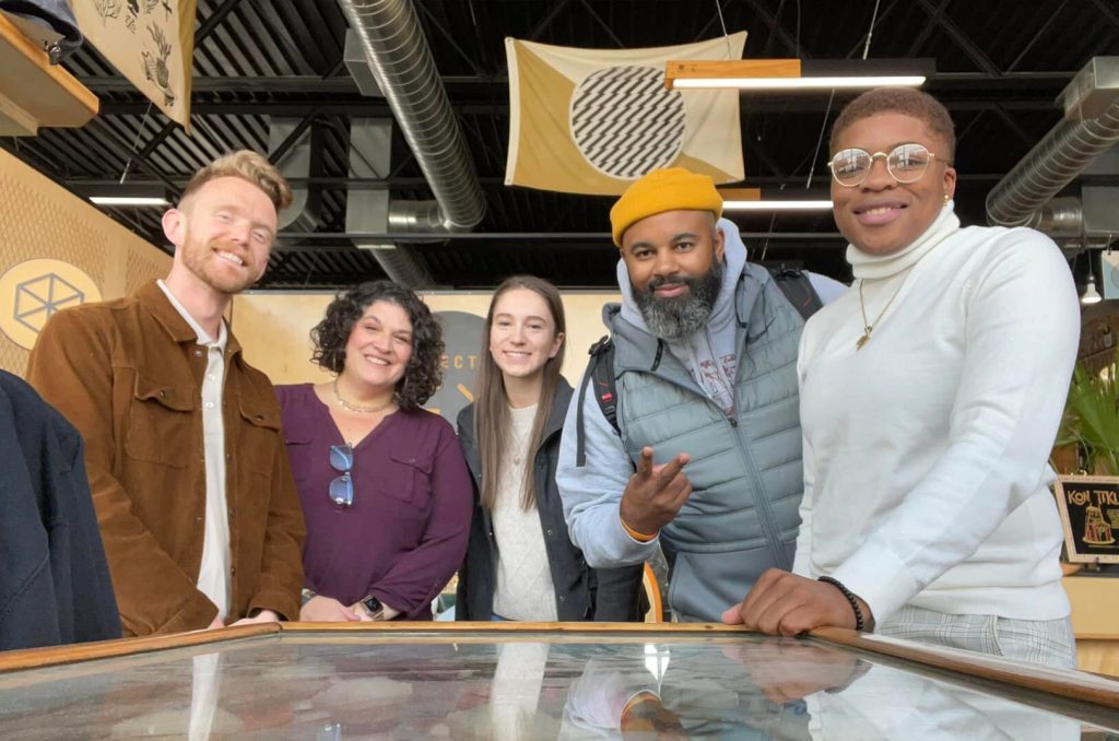 Brandon Krekel, Vicky Kulikov, and Jennifer Klock, Greater Kansas City Chamber of Commerce; Daniel Smith, The Porter House KC; and Jannae Gammage, The Market Base