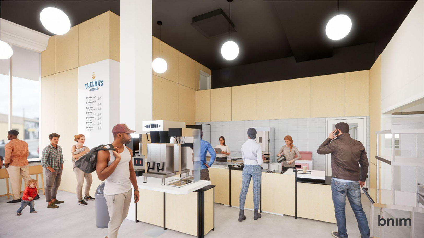 Rendering of the future Thelma's Kitchen at Reconciliation Services