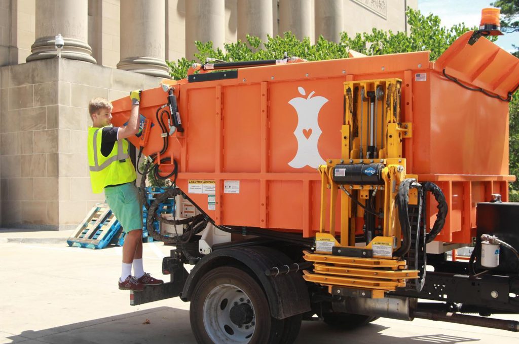 KC Can Compost collection outside Union Station