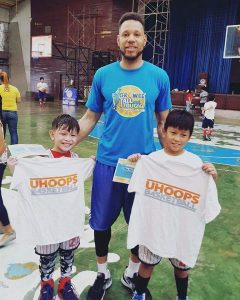 DeMarcus Weeks, Uhoops, during a youth camp