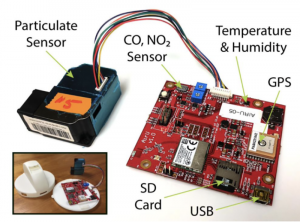 The different components inside the air sensors; photo courtesy of KC Digital Drive