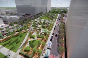 Rendering of the reimagined South Loop; photo courtesy of the City of KCMO