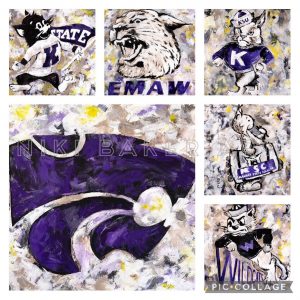Niki Baker's six-piece K-State Wildcat logo collection