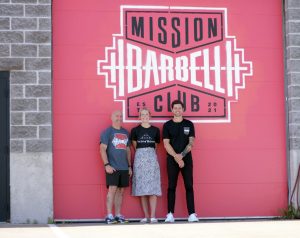 Jay Fleer, Mission Barbell Club; Josie Bluford, Folds of Honor Kansas City; and Andrew Potter, RoKC