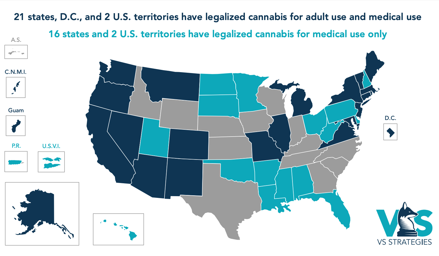 Marijuana legalization map