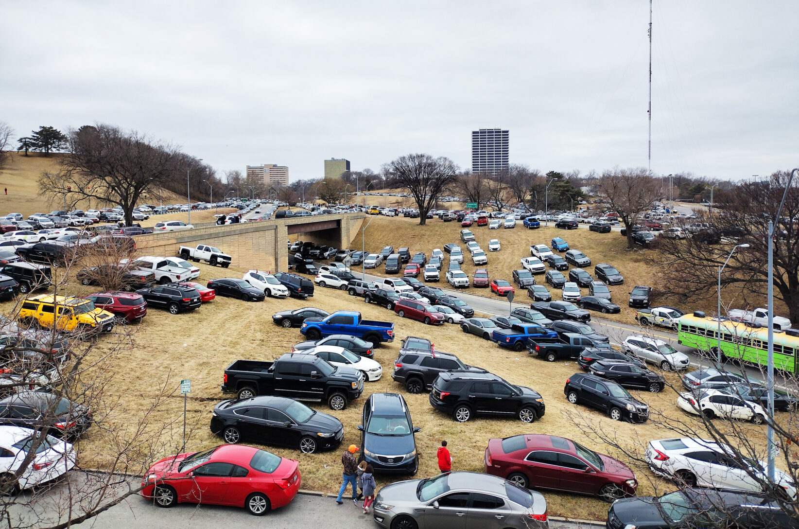 Chiefs celebration turned much of downtown KC into a parking lot; Startups along the parade route got to work, joined the party