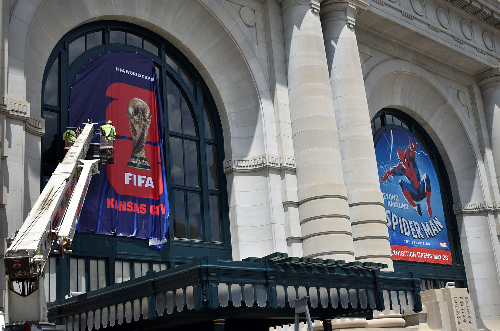 World Cup banners Union Station