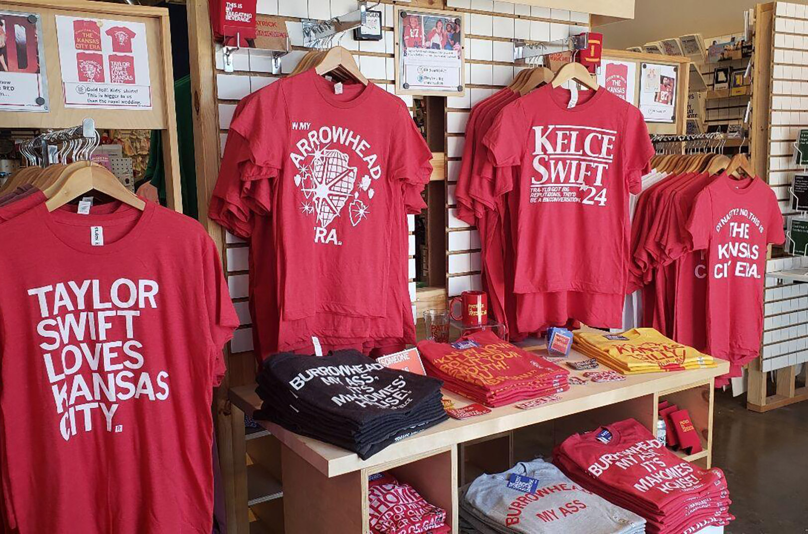 In their threads era: KC retailers answer demand for Swift-Kelce clothing