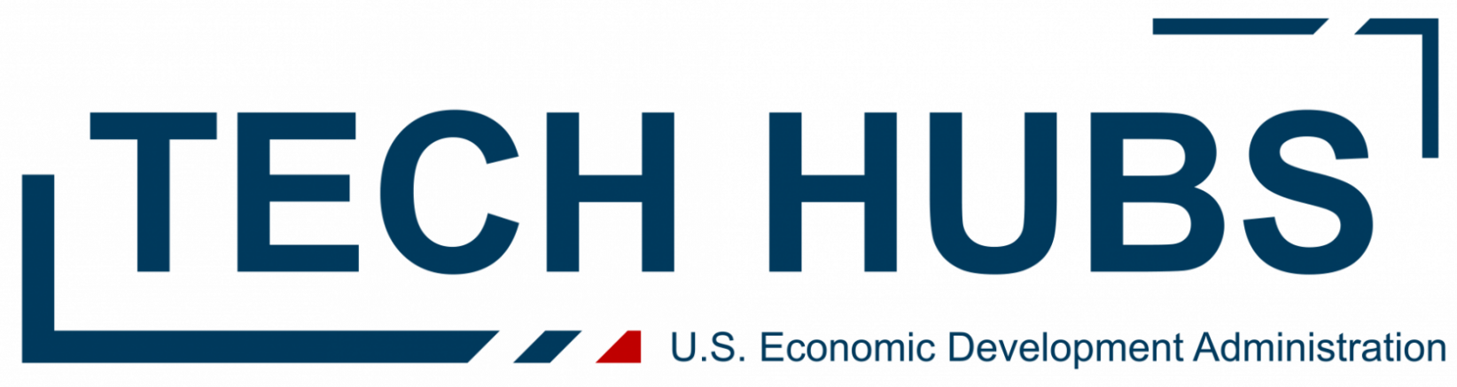 EDA_Tech Hubs Logo_Blue Horizontal
