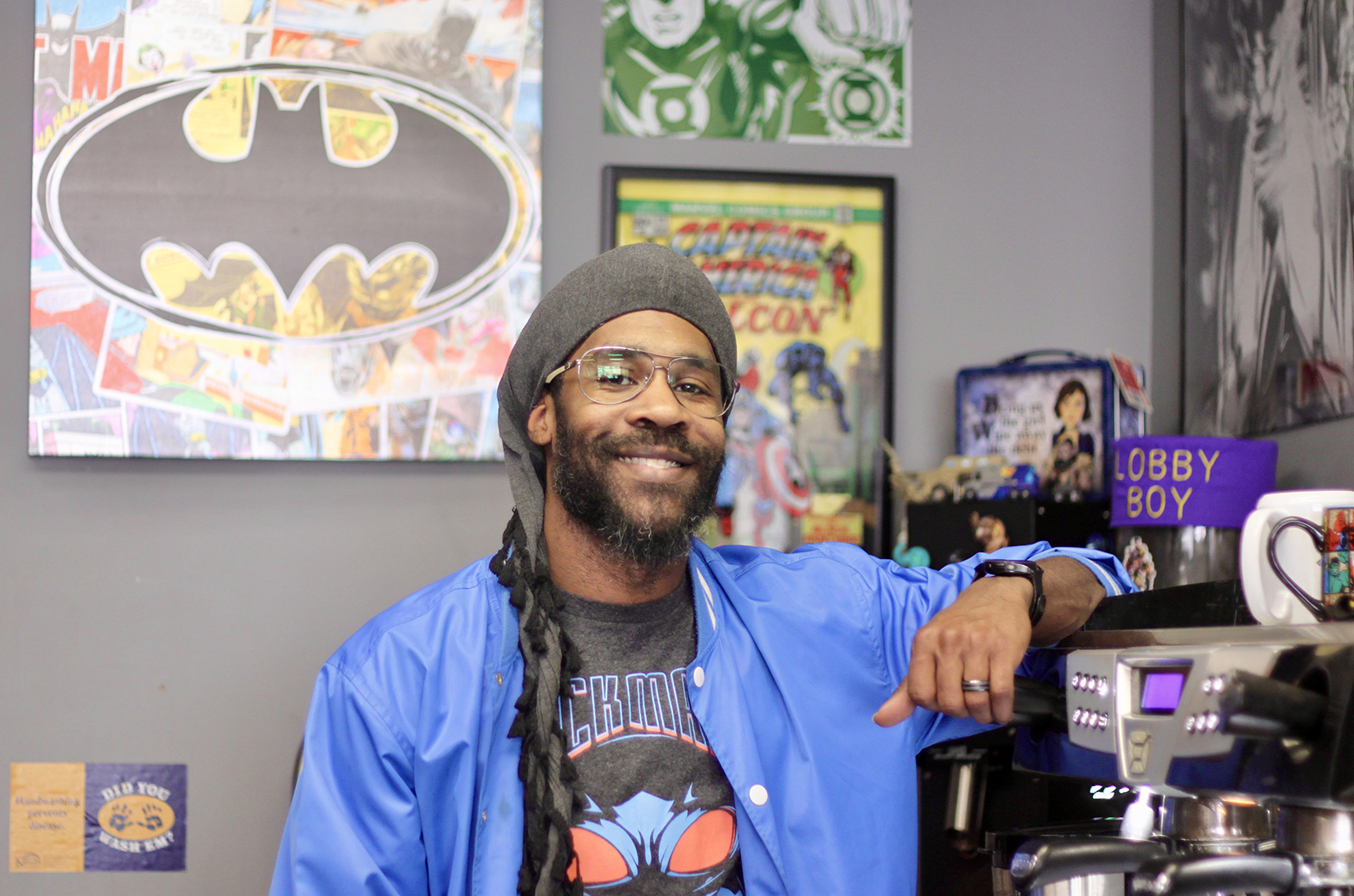 Coffee shop owner (and superhero super fan) pours himself into the pages of Darkmoon Comics