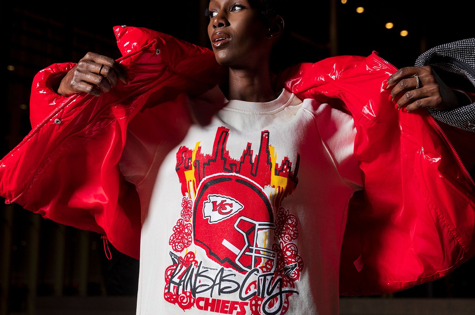 Cherry catches history with new Chiefs playoff collection — a first for a female designer