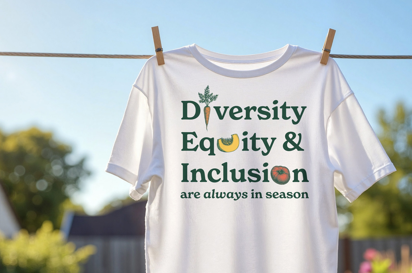 ‘Always in Season’ tee raises funds for neighborhood farmers market targeted by DEI-related cuts