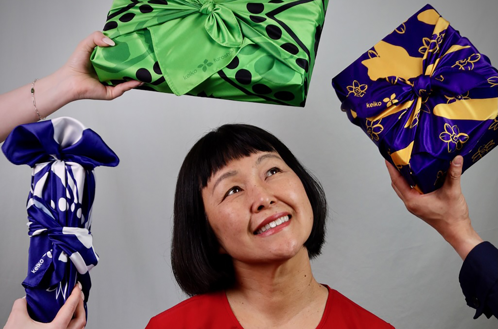 Family’s Japanese-inspired fabric gift wrap hits a home run with new fans (and an iconic American baseball team)