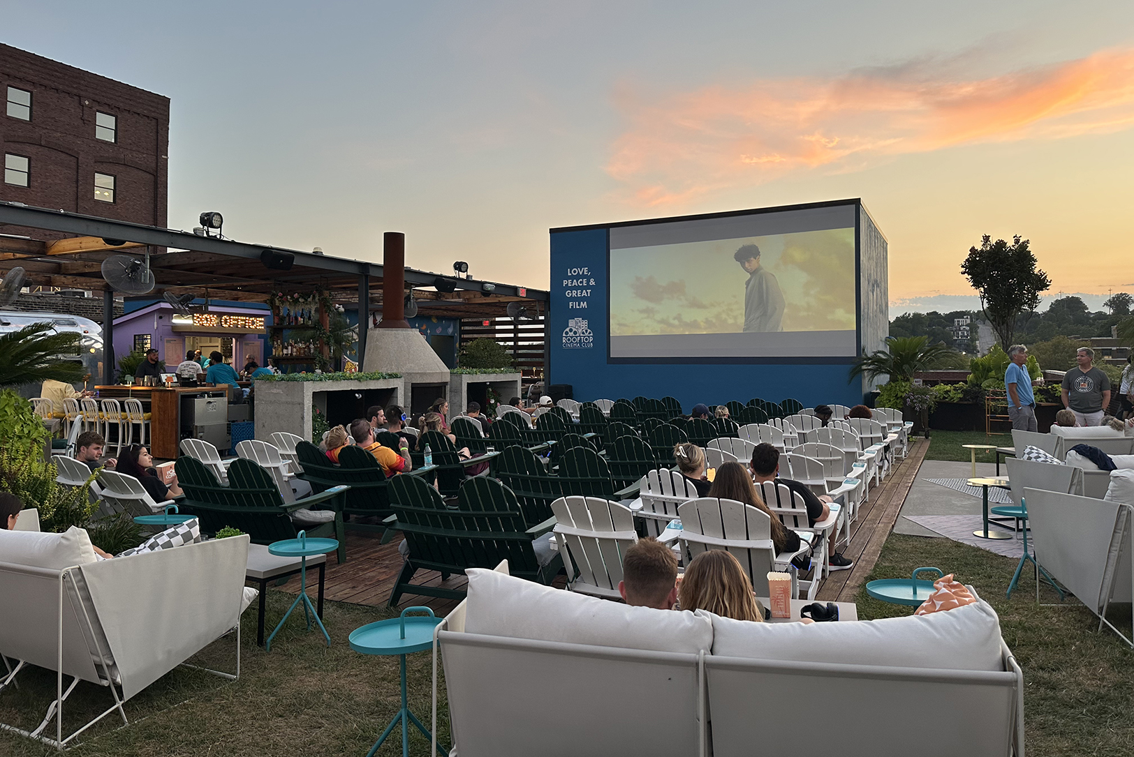 Rooftop Cinema Club premieres its open-air movie theater experience in KC’s Crossroads